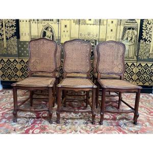 Suite Of 6 Louis XVI Style Cane Chairs 