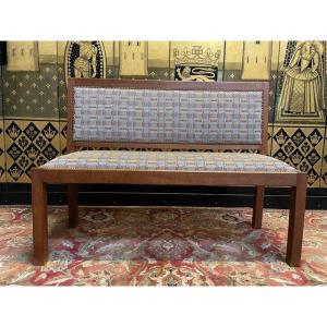 Bench - Bistro Bench In Solid Oak 1950