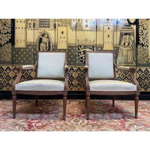 Pair Of Louis XVI Style Armchairs