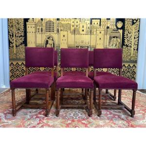 Set Of 6 Renaissance Style Chairs - Haute époque 