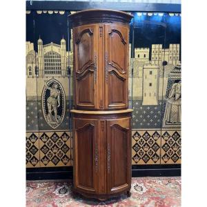 Louis XV Style Provencal Corner Cabinet