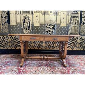 Charles X Style Lyre Desk