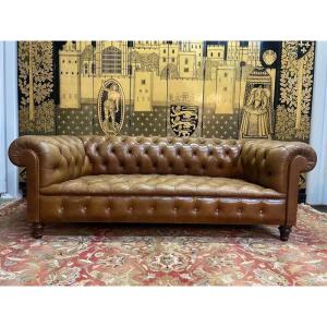 Canapé En Cuir Chesterfield