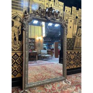 Napoleon III Painted And Gilded Mirror 