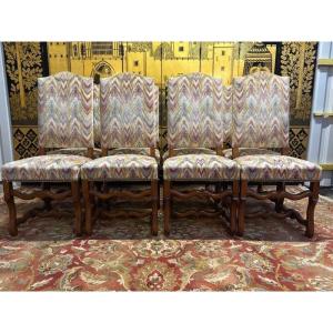 Set Of 8 Louis XIII Style Chairs