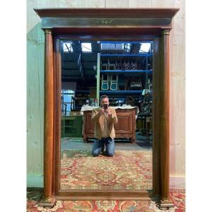 Empire Period Mirror With Double Columns