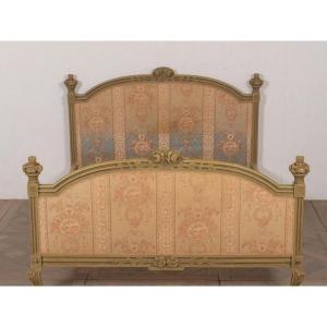 Richly Carved Louis XV Style Bed 160 Cm