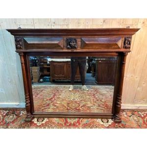 Napoleon III Walnut Mirror 