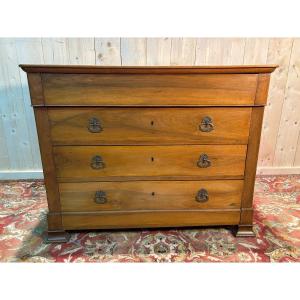 Louis Philippe Chest Of Drawers In Blond Walnut