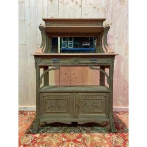 Low Art Nouveau Oak Sideboard 