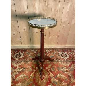 Louis XVI Style Tripod Rack And Pinion Pedestal Table