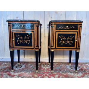 Pair Of Louis XVI Style Bedside Tables By Jansen