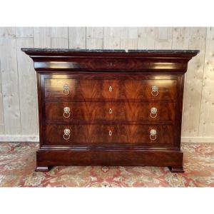 Louis Philippe Period Chest Of Drawers In Mahogany 