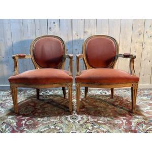 Pair Of Louis XVI Armchairs 