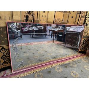 Miroir De Brasserie ou bistrot Vintage 1970 