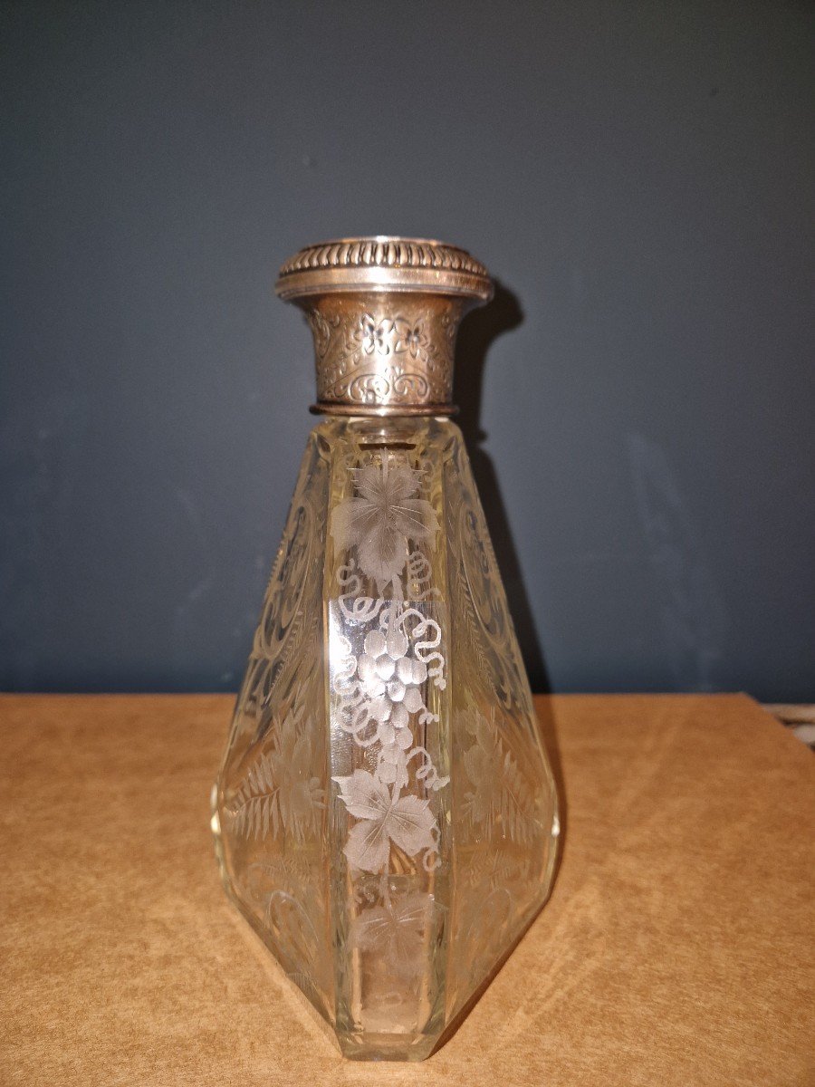 Very Beautiful Saint Louis Liquor Bottle 19th-photo-4