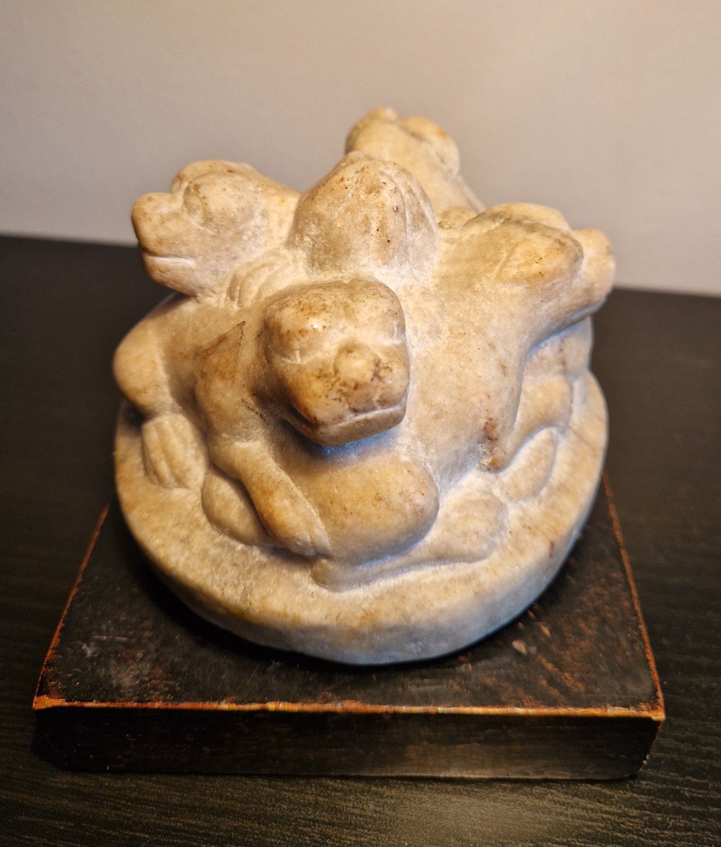 White Marble Weight, China, Tang Dynasty-photo-2