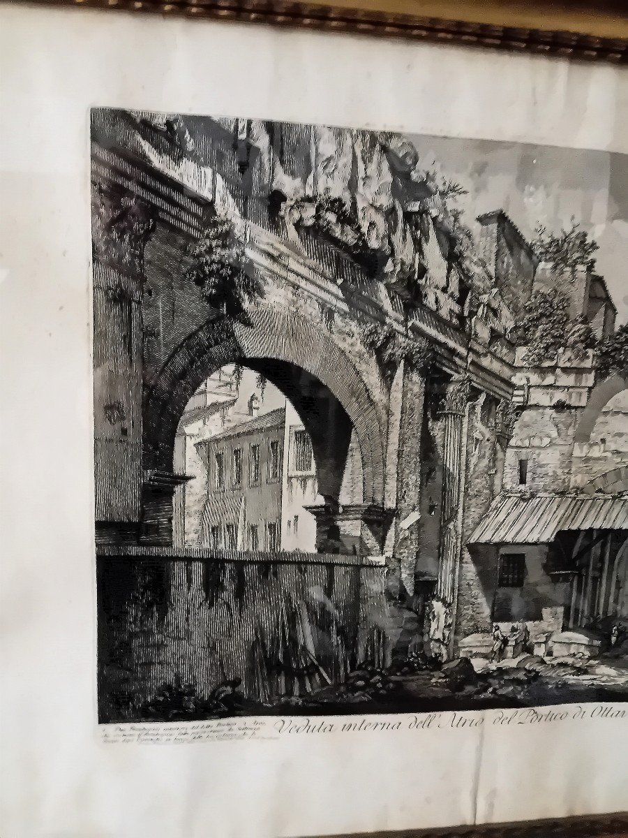 Piranesi Veduta Interna Dell Atrio Del Portico Di Ottavia-photo-2