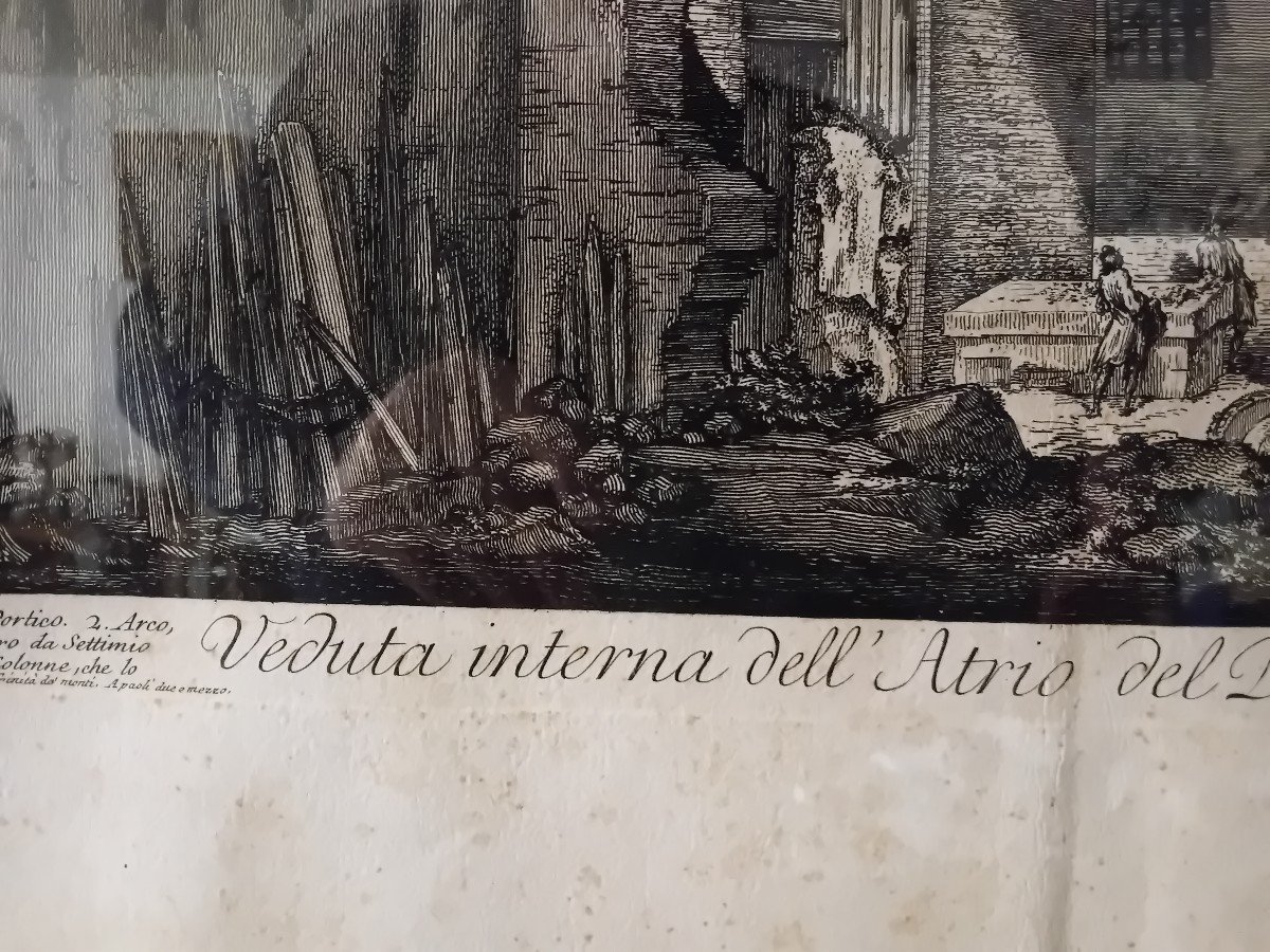 Piranesi Veduta Interna Dell Atrio Del Portico Di Ottavia-photo-4