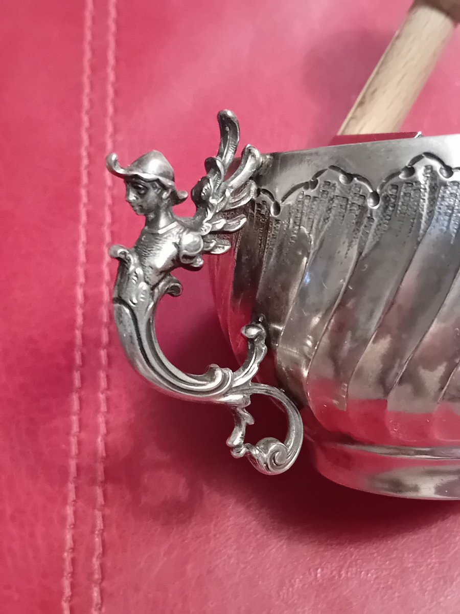 Tasse Et Soucoupe En Argent -photo-3