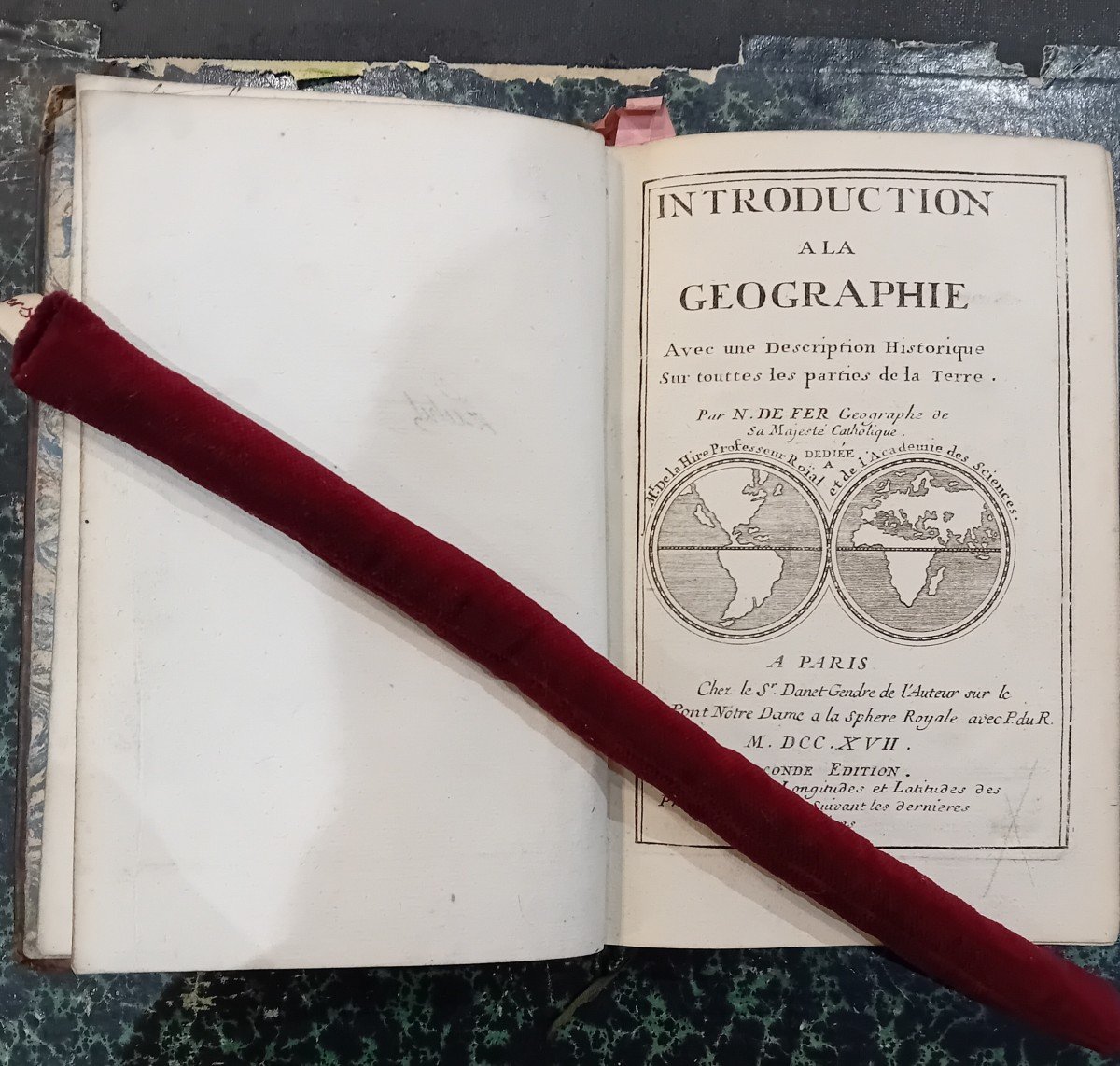 Introduction à La Géographie Par Nicolas De Fer  1717