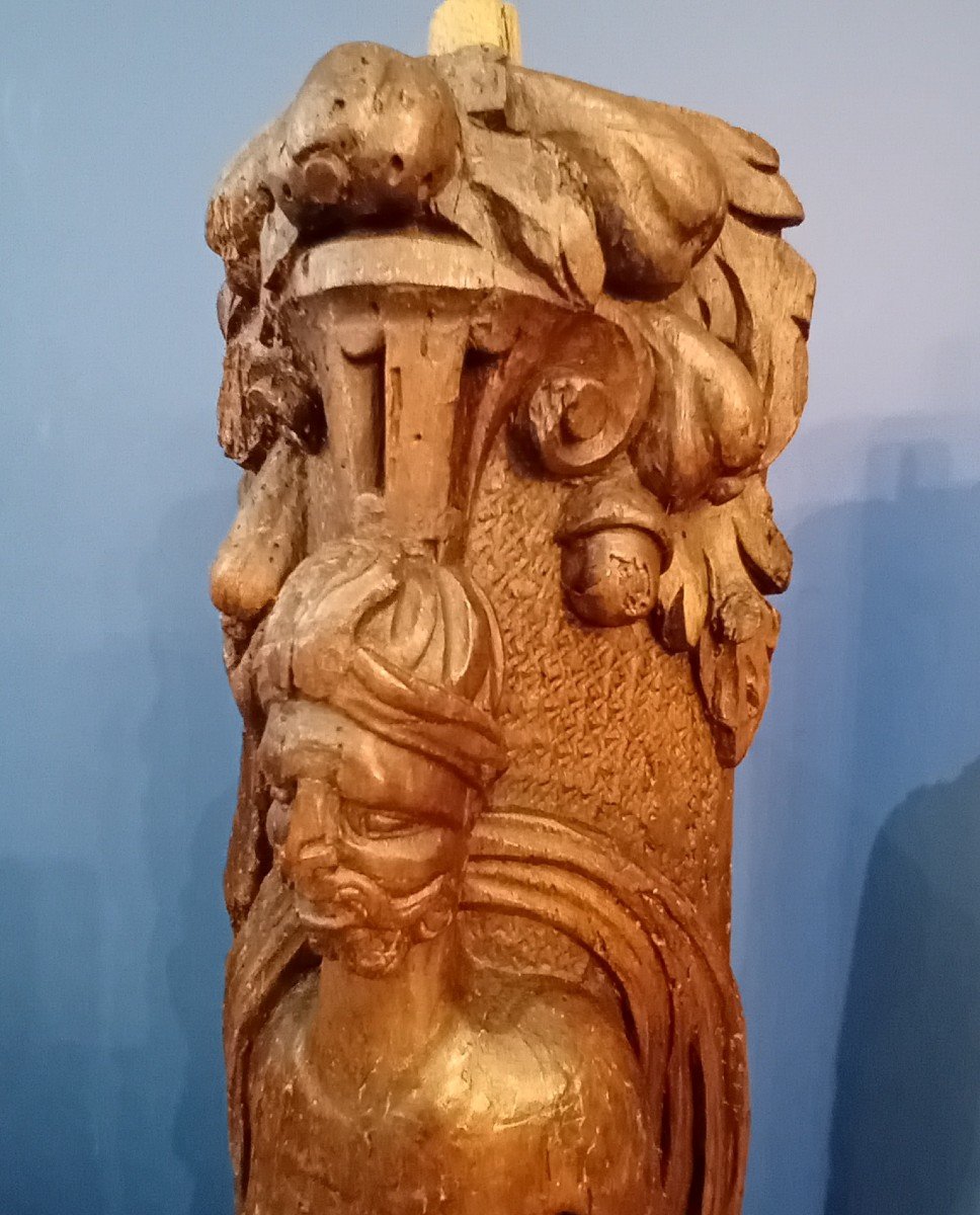 17th Century Wooden Atlantean Sculptures -photo-3