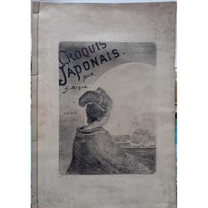 Eaux Fortes Georges Bigot Croquis Japonais 1886