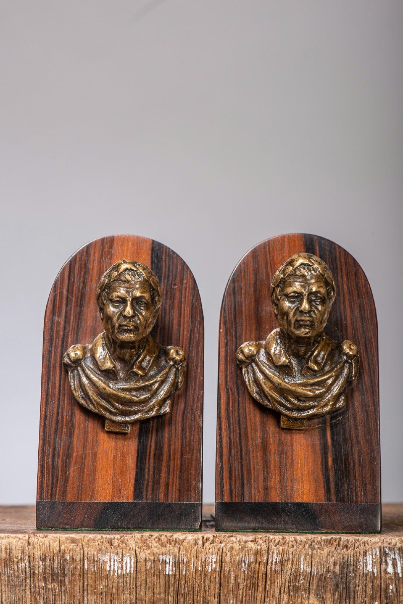 Bronze Heads, 18th Century.-photo-3