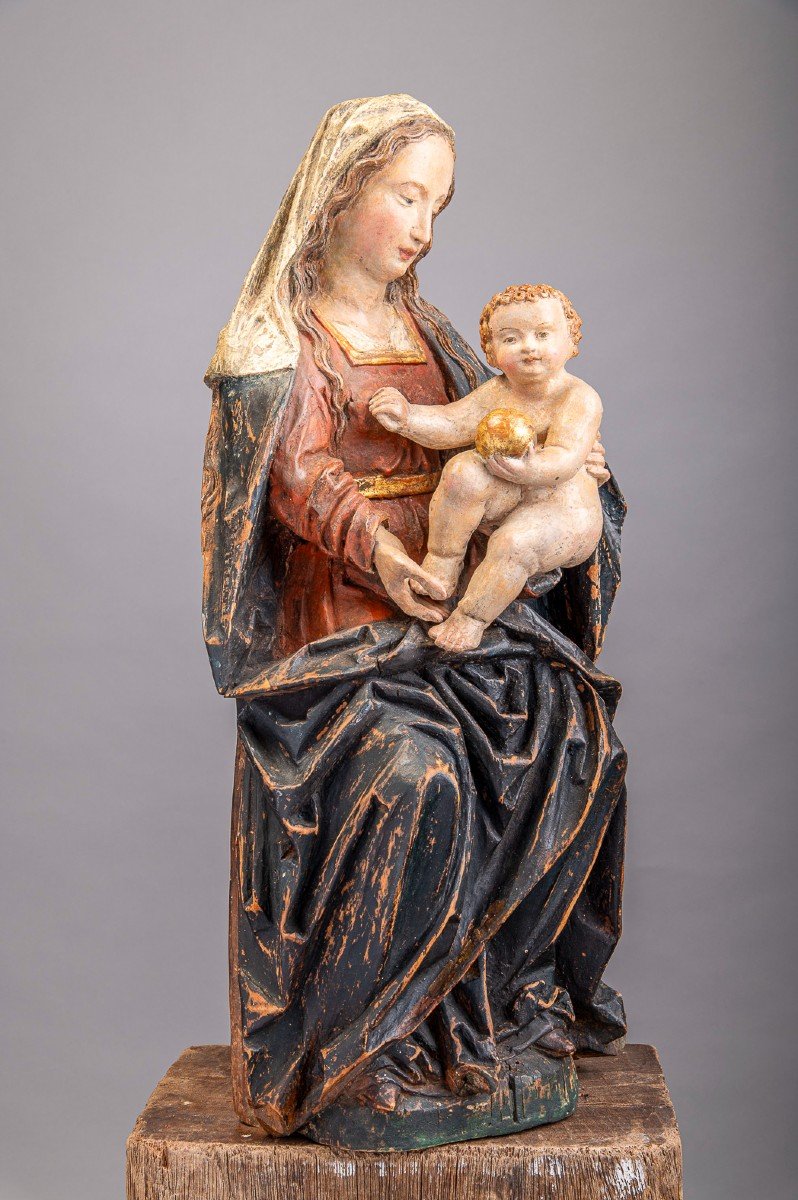 Vierge a l'Enfant, 16eme siêcle.-photo-2