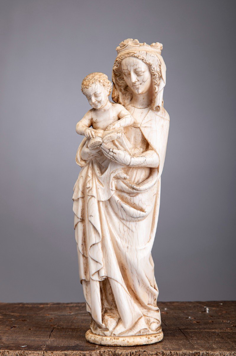 Virgin Mary With Child, 19th Century.-photo-2