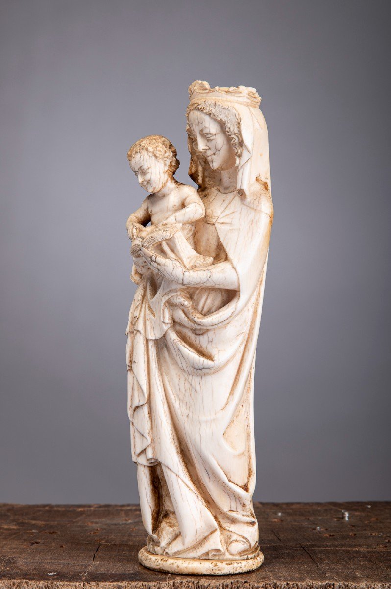 Virgin Mary With Child, 19th Century.-photo-2