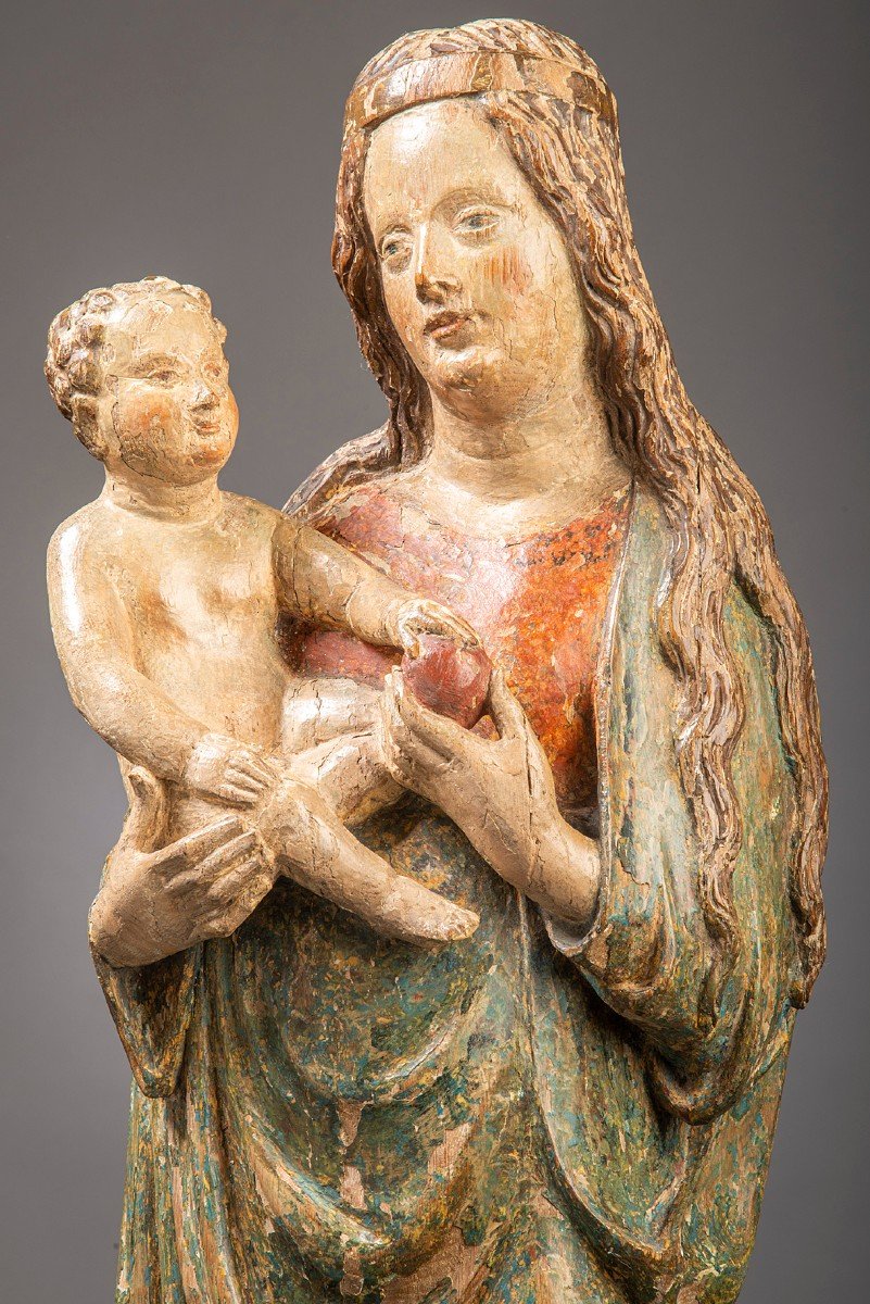 Vierge a l'Enfant, 16eme siêcle.-photo-2