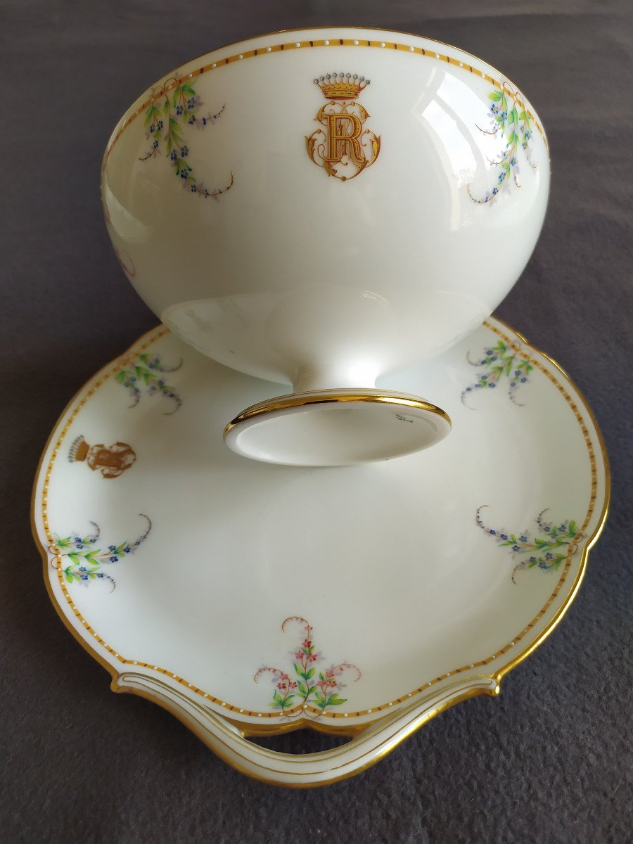 Porcelain Set Brand Pouyat – Maison Launay Rue Du Bac In Paris – 19th Century.-photo-2