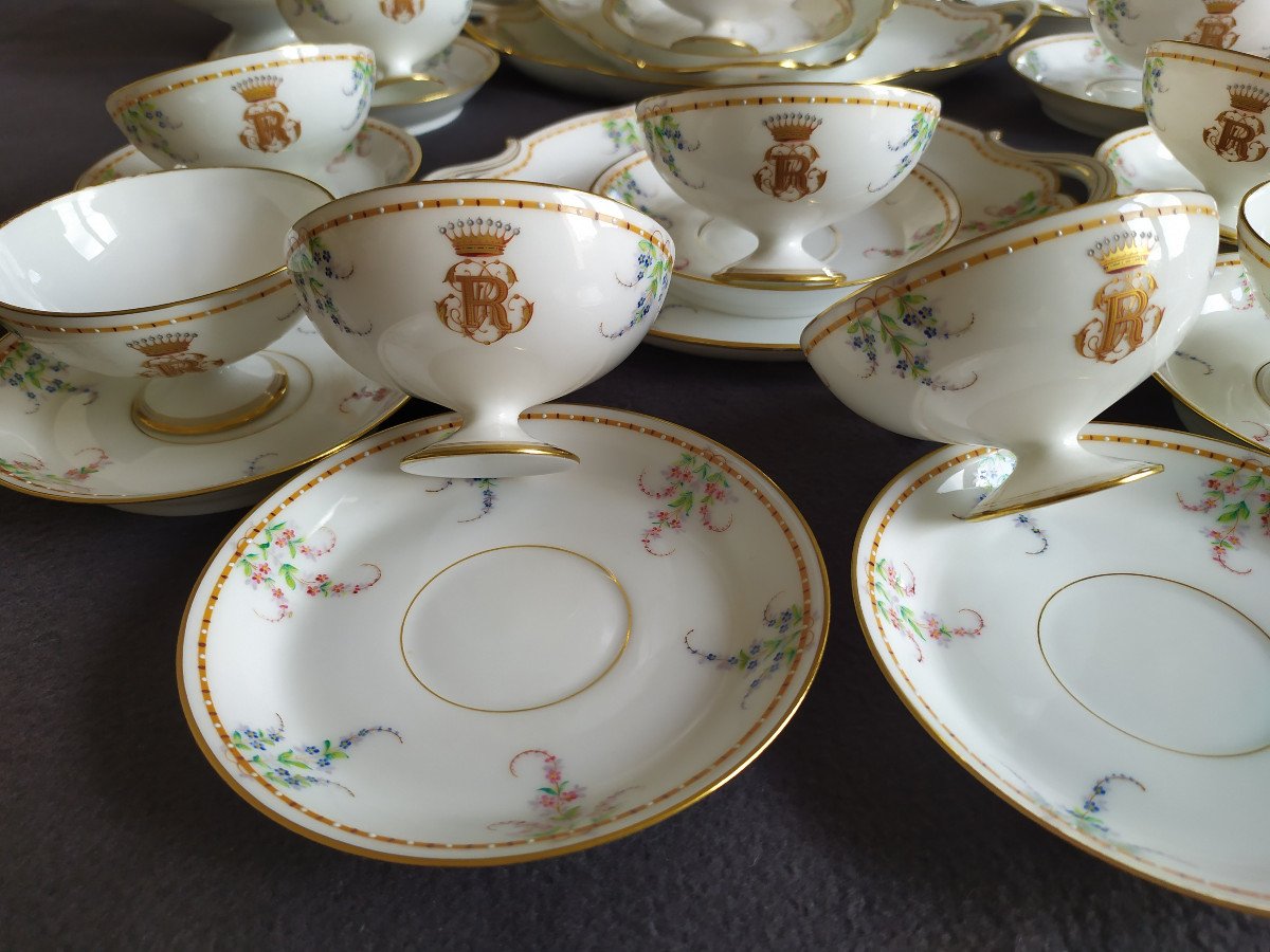 Porcelain Set Brand Pouyat – Maison Launay Rue Du Bac In Paris – 19th Century.-photo-2