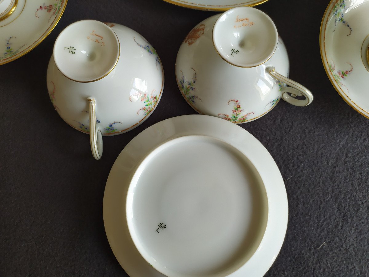 Porcelain Set Brand Pouyat – Maison Launay Rue Du Bac In Paris – 19th Century.-photo-3