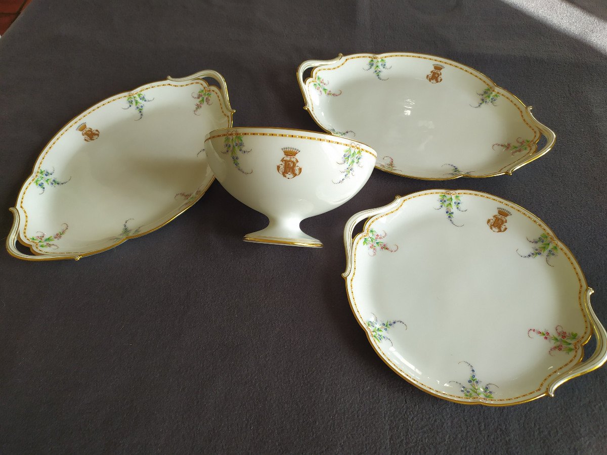 Porcelain Set Brand Pouyat – Maison Launay Rue Du Bac In Paris – 19th Century.-photo-8