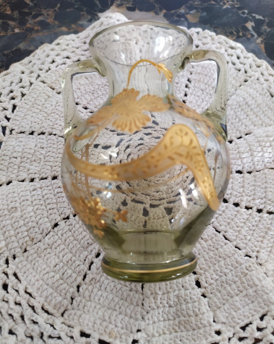 Glassware Set - Cup And Handled Vase - 20th Century.-photo-6