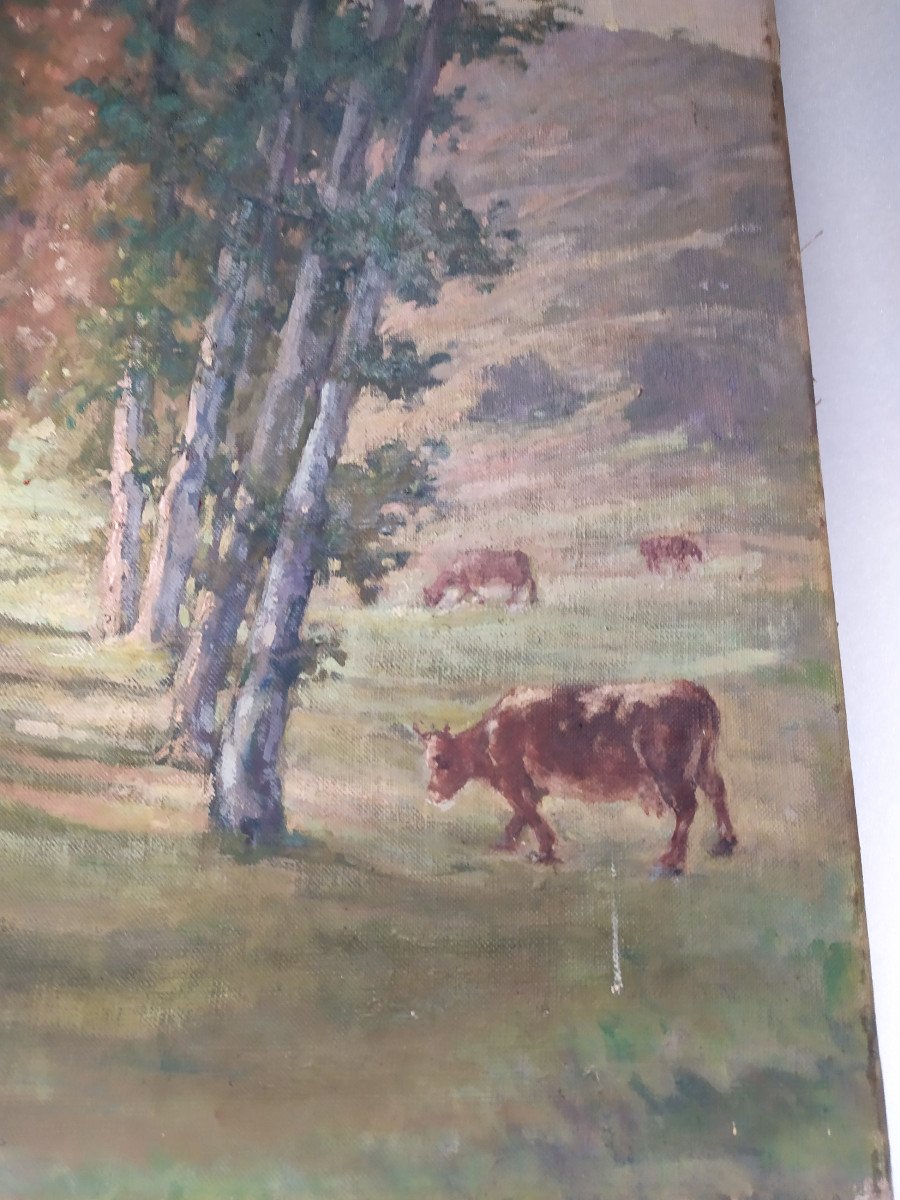 Oil On Wood Panel Signed L. Quivy – 20th Century.-photo-4