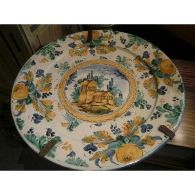 Faience Italienne - Plat Vietri - XVIIIème