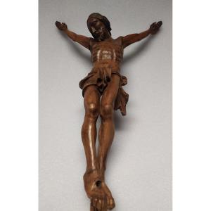 Christ En Bois Sculpte – XVIIIème.