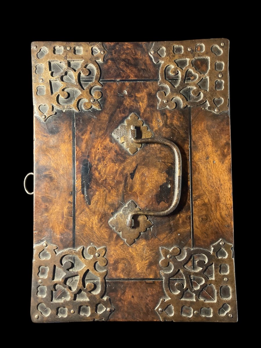 17th Century - Venetian Casket In Walnut Veneer And Ebony-photo-7