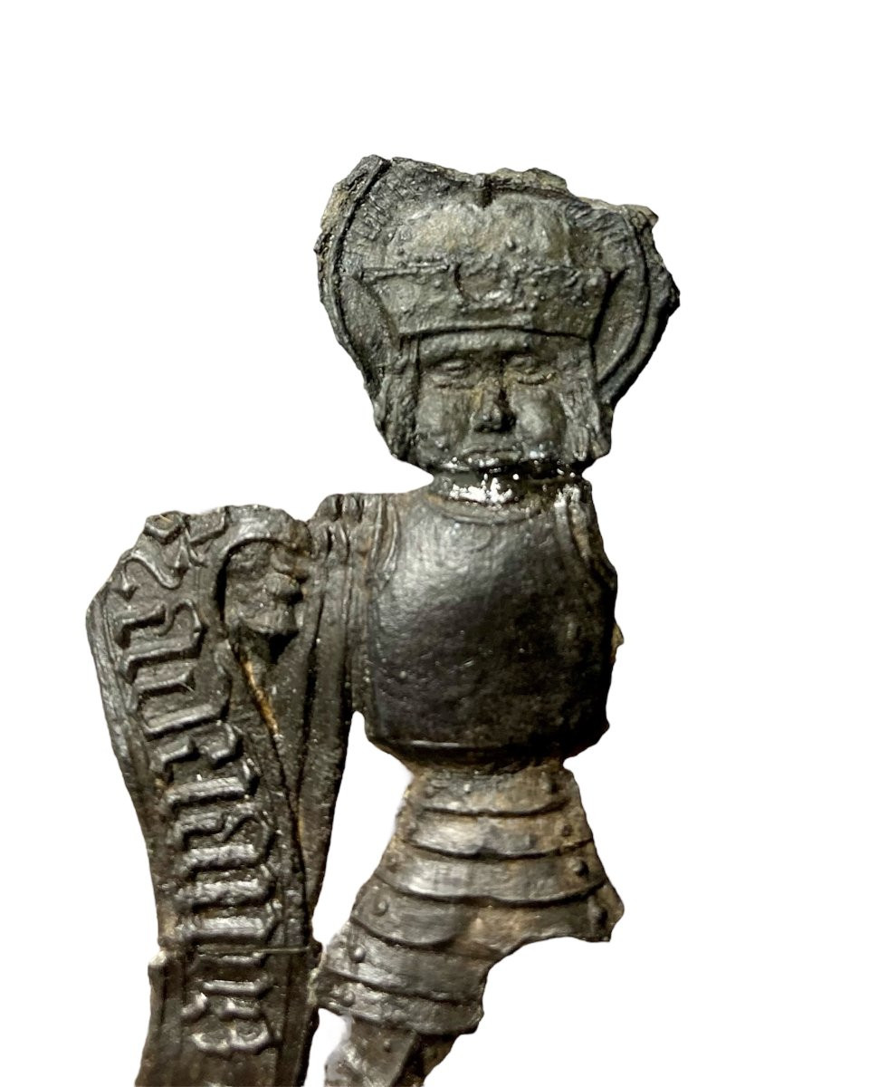 14th Century - Lead Pilgrim Badge - "sanctus Adrianus"-photo-3