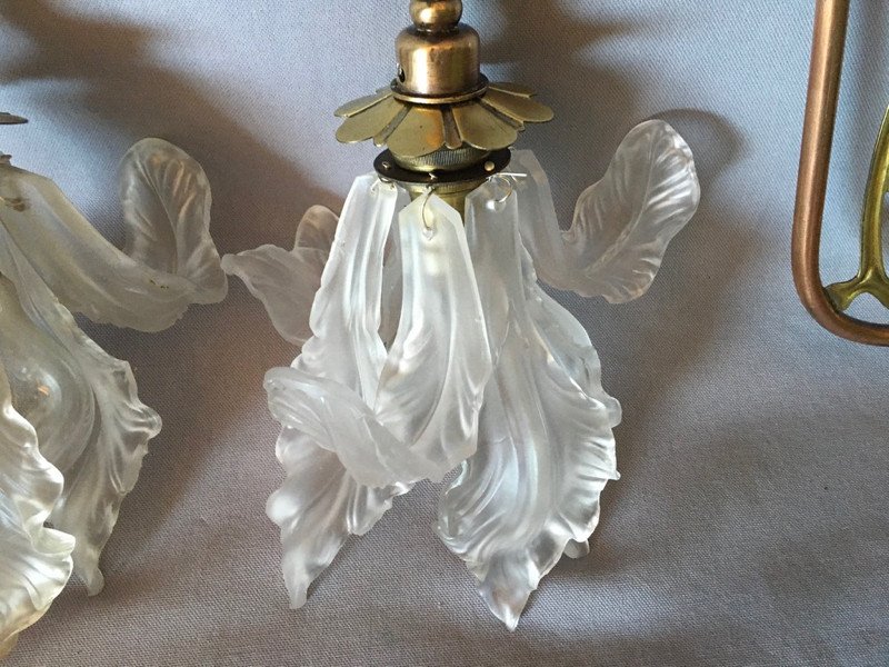 Pair Of Art Nouveau Sconces-photo-4