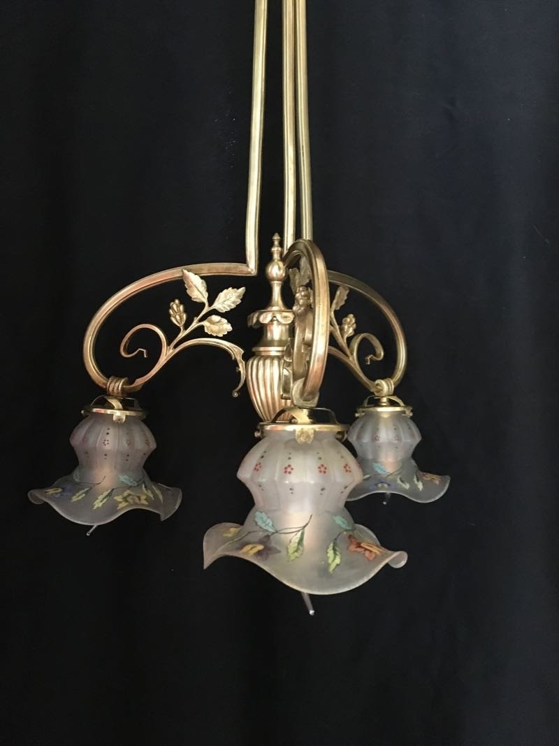 Art Nouveau Chandelier-photo-4