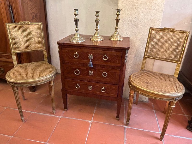 Very Small Louis XVI Marquetry Commode