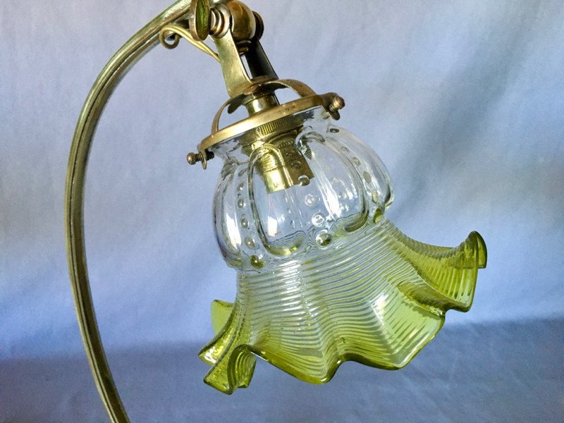 Paire De Lampes Coeur Art Nouveau-photo-3
