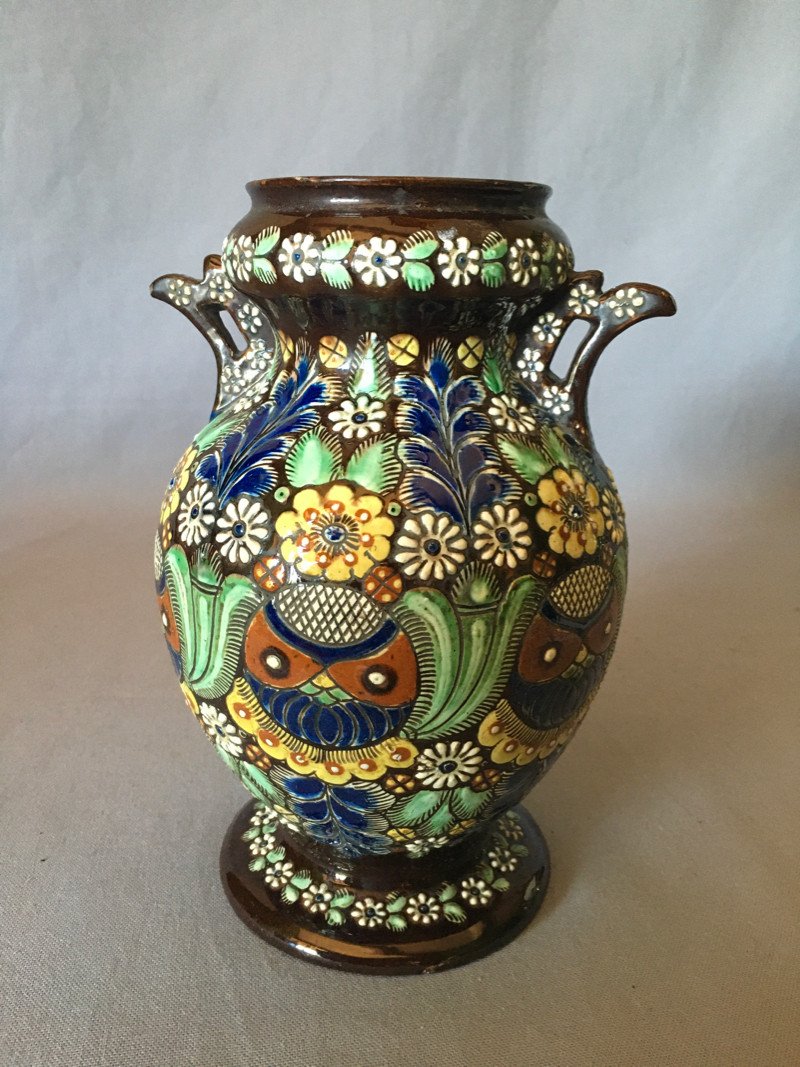 Thoune Varnished Terracotta Vase-photo-3