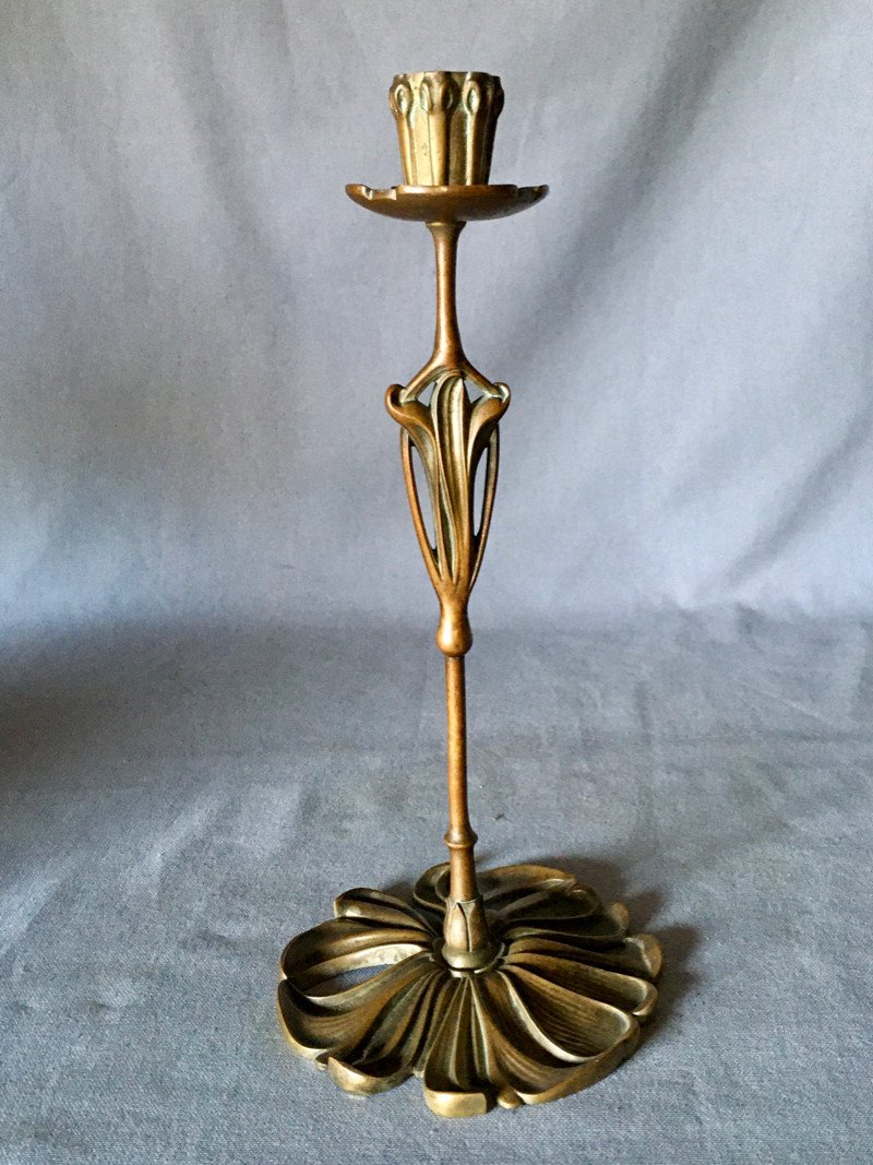 Art Nouveau Candle Holder-photo-2