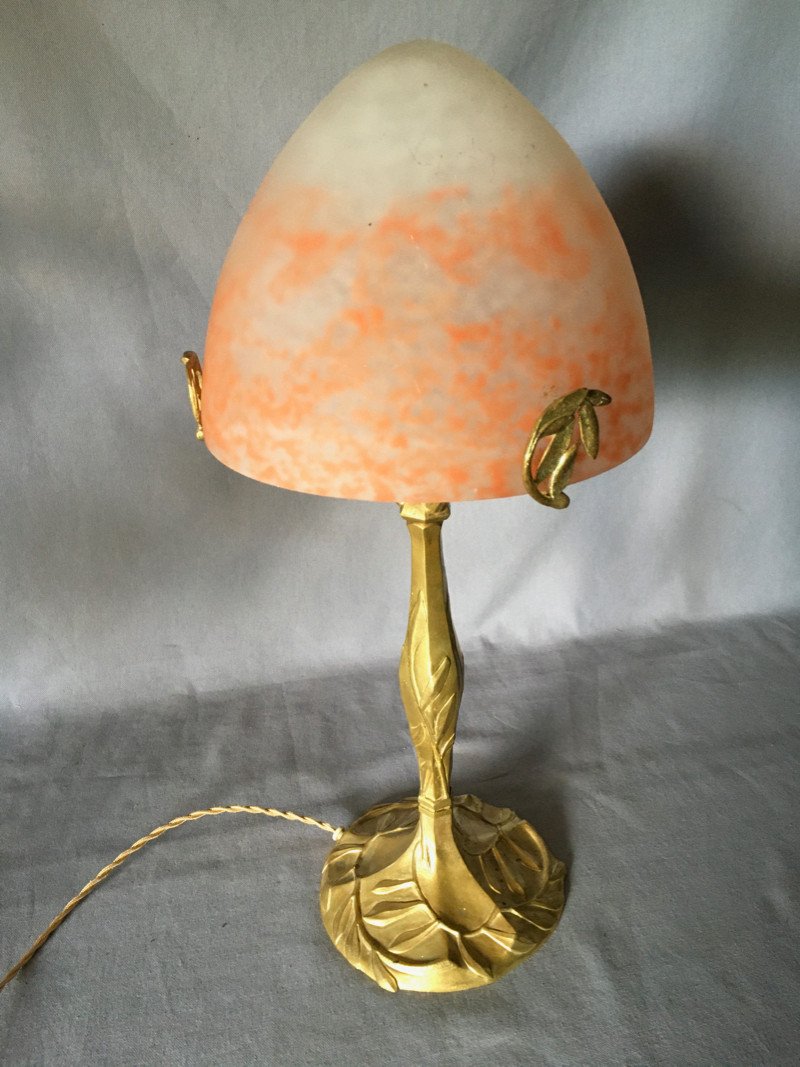 Lampe  En Bronze Art Nouveau