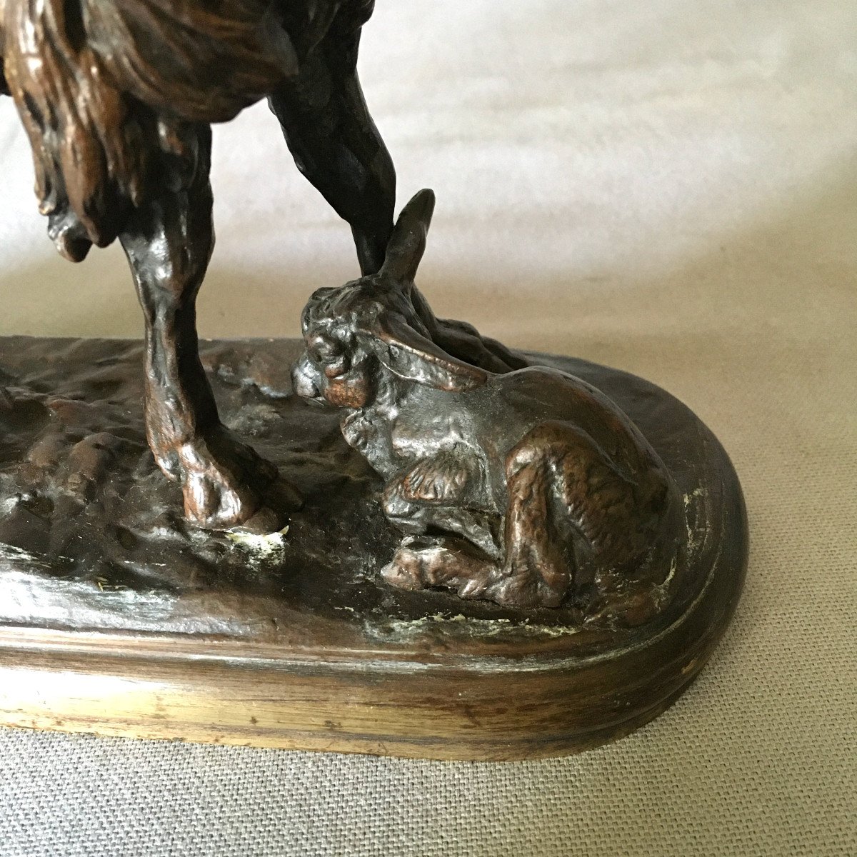 Animal Bronze Signed Fremiet-photo-3